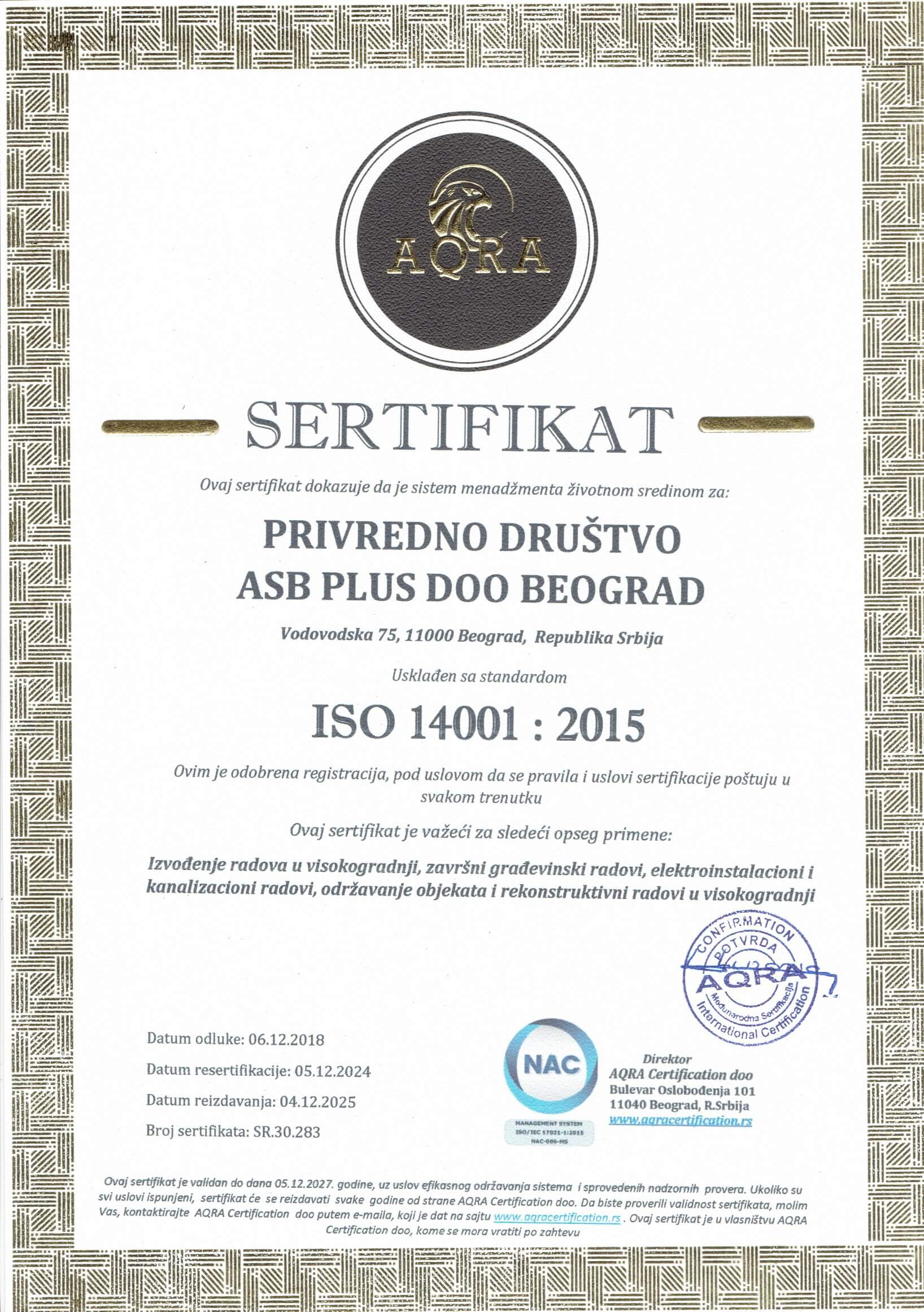 ASB PLUS 14001 2025-1